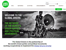 Tablet Screenshot of globalgreens.org